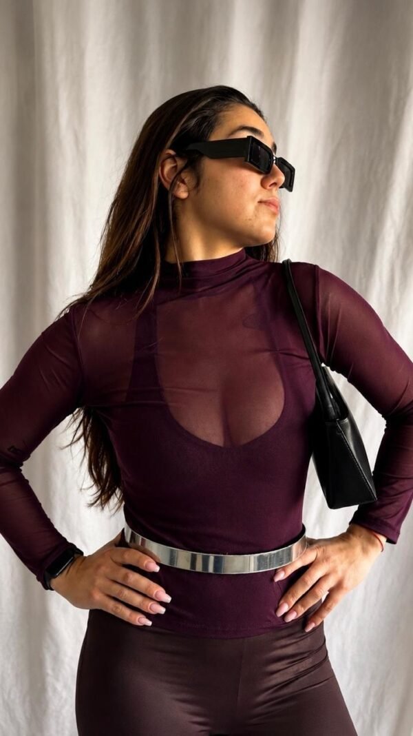 CAMISA TULL CUELLO ALTO